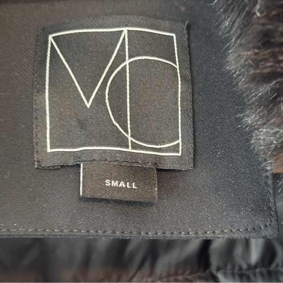 Mercer Collective Saks fifth avenue black Betsy Asymmetric Down Parka small NWT - Picture 13 of 16